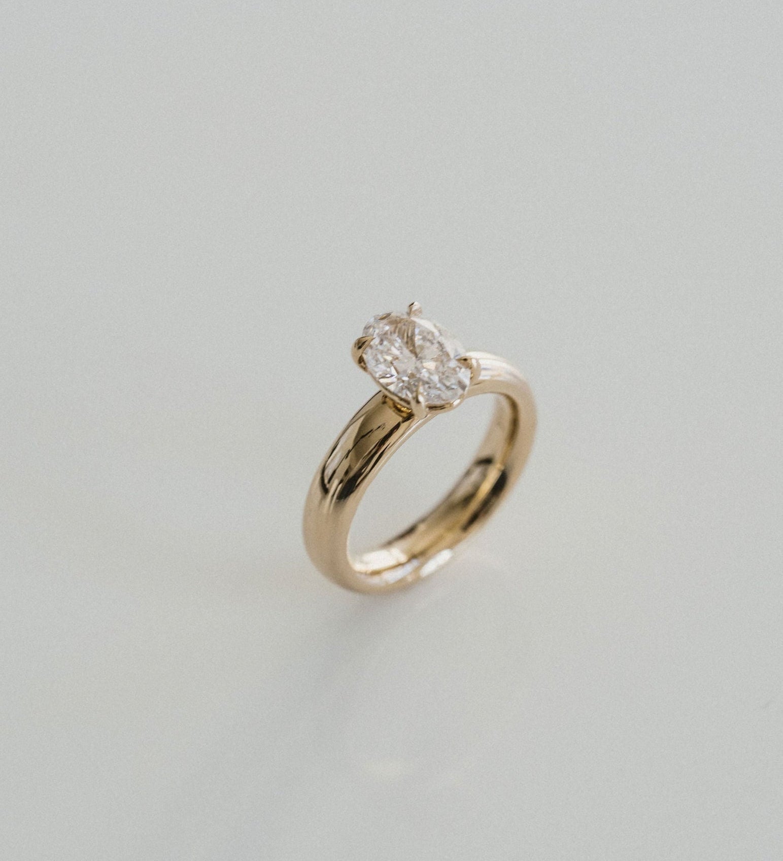 3.0 CT Elongated Cushion Solitaire Lab Grown Diamond Engagement Ringt