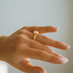 3.0 CT Elongated Cushion Solitaire Lab Grown Diamond Engagement Ringt
