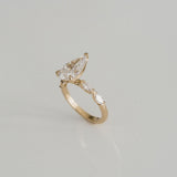 3.0 CT Elongated Cushion Solitaire Lab Grown Diamond Engagement Ringt