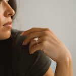 3.0 CT Elongated Cushion Solitaire Lab Grown Diamond Engagement Ringt