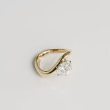 3.0 CT Elongated Cushion Solitaire Lab Grown Diamond Engagement Ringt