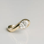 3.0 CT Elongated Cushion Solitaire Lab Grown Diamond Engagement Ringt