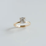 3.0 CT Elongated Cushion Solitaire Lab Grown Diamond Engagement Ringt