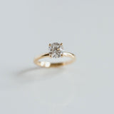 3.0 CT Elongated Cushion Solitaire Lab Grown Diamond Engagement Ringt