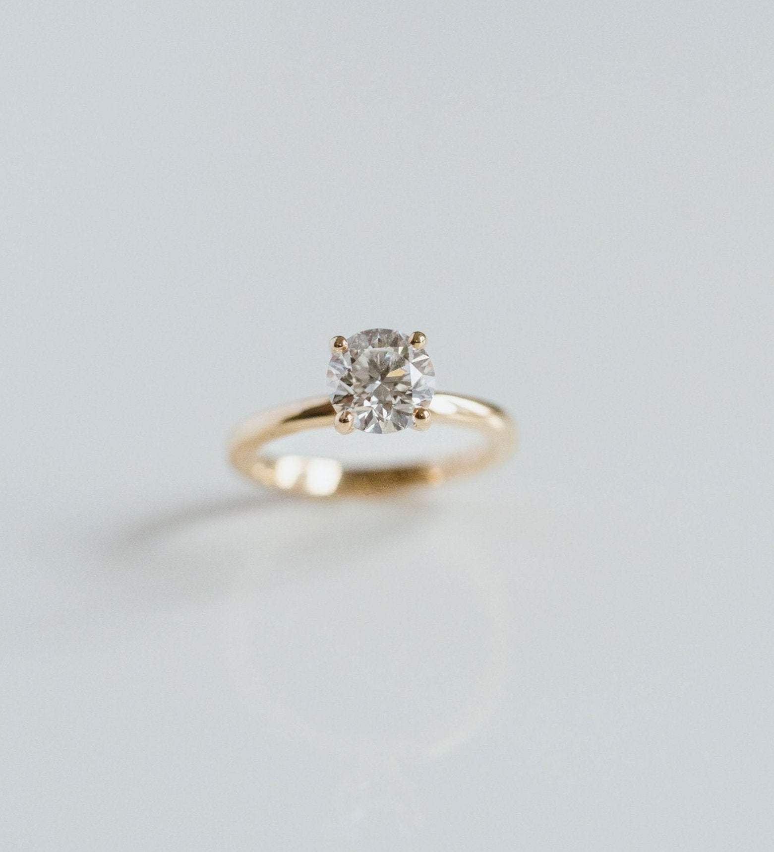 3.0 CT Elongated Cushion Solitaire Lab Grown Diamond Engagement Ringt