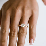 3.0 CT Elongated Cushion Solitaire Lab Grown Diamond Engagement Ringt