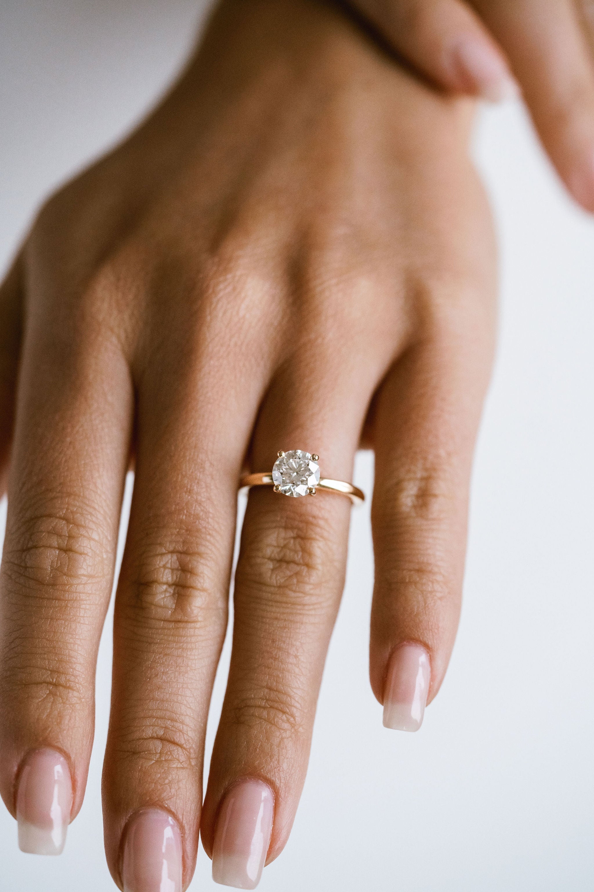 3.0 CT Elongated Cushion Solitaire Lab Grown Diamond Engagement Ringt