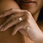 3.0 CT Elongated Cushion Solitaire Lab Grown Diamond Engagement Ringt