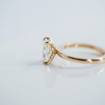 3.0 CT Elongated Cushion Solitaire Lab Grown Diamond Engagement Ringt