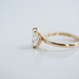 3.0 CT Elongated Cushion Solitaire Lab Grown Diamond Engagement Ringt