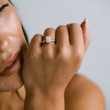 3.0 CT Elongated Cushion Solitaire Lab Grown Diamond Engagement Ringt