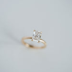 3.0 CT Elongated Cushion Solitaire Lab Grown Diamond Engagement Ringt