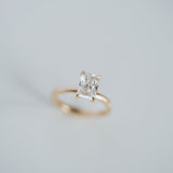 3.0 CT Elongated Cushion Solitaire Lab Grown Diamond Engagement Ringt