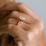 3.0 CT Elongated Cushion Solitaire Lab Grown Diamond Engagement Ringt