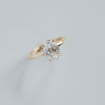 3.0 CT Elongated Cushion Solitaire Lab Grown Diamond Engagement Ringt