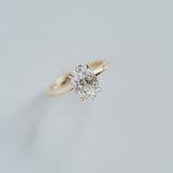 3.0 CT Elongated Cushion Solitaire Lab Grown Diamond Engagement Ringt