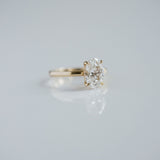 3.0 CT Elongated Cushion Solitaire Lab Grown Diamond Engagement Ringt