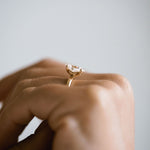 3.0 CT Elongated Cushion Solitaire Lab Grown Diamond Engagement Ringt