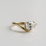 3.0 CT Elongated Cushion Solitaire Lab Grown Diamond Engagement Ringt