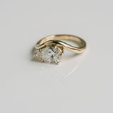 3.0 CT Elongated Cushion Solitaire Lab Grown Diamond Engagement Ringt