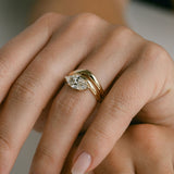 3.0 CT Elongated Cushion Solitaire Lab Grown Diamond Engagement Ringt