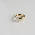 3.0 CT Elongated Cushion Solitaire Lab Grown Diamond Engagement Ringt