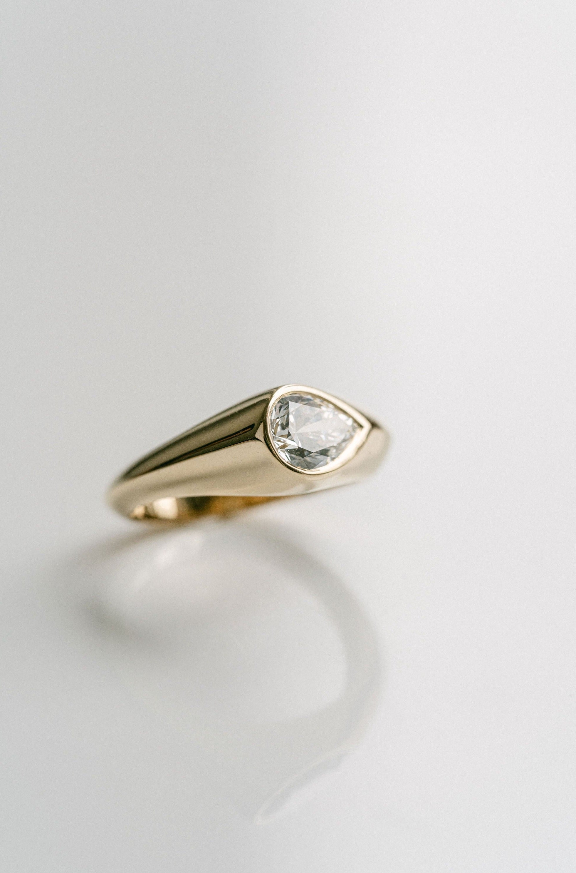 3.0 CT Elongated Cushion Solitaire Lab Grown Diamond Engagement Ringt