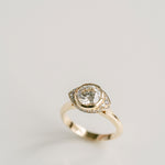 3.0 CT Elongated Cushion Solitaire Lab Grown Diamond Engagement Ringt