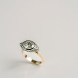 3.0 CT Elongated Cushion Solitaire Lab Grown Diamond Engagement Ringt