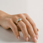 3.0 CT Elongated Cushion Solitaire Lab Grown Diamond Engagement Ringt