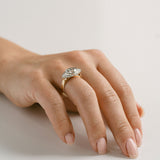 3.0 CT Elongated Cushion Solitaire Lab Grown Diamond Engagement Ringt