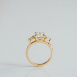 3.0 CT Elongated Cushion Solitaire Lab Grown Diamond Engagement Ringt