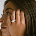 3.0 CT Elongated Cushion Solitaire Lab Grown Diamond Engagement Ringt
