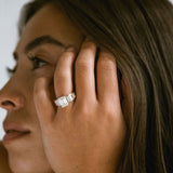 3.0 CT Elongated Cushion Solitaire Lab Grown Diamond Engagement Ringt