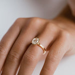 3.0 CT Elongated Cushion Solitaire Lab Grown Diamond Engagement Ringt