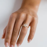 3.0 CT Elongated Cushion Solitaire Lab Grown Diamond Engagement Ringt