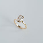 3.0 CT Elongated Cushion Solitaire Lab Grown Diamond Engagement Ringt