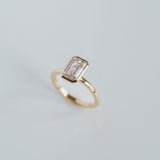 3.0 CT Elongated Cushion Solitaire Lab Grown Diamond Engagement Ringt