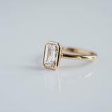 3.0 CT Elongated Cushion Solitaire Lab Grown Diamond Engagement Ringt