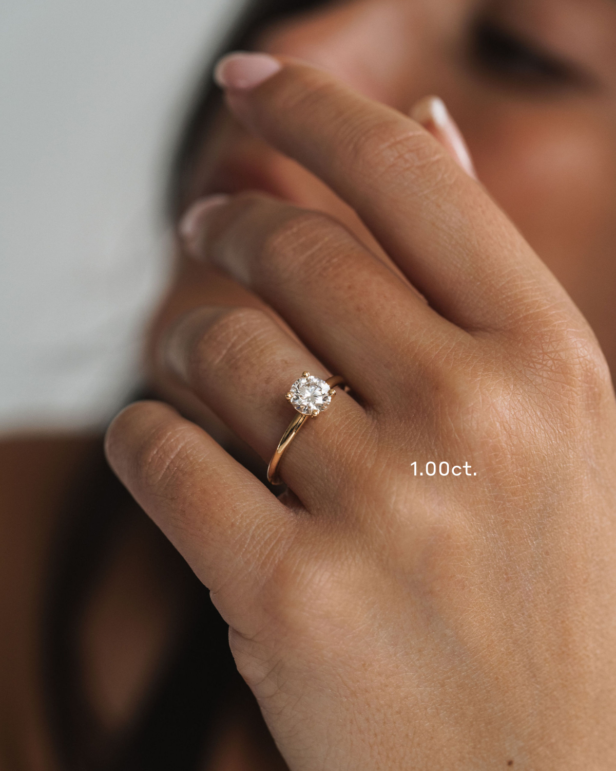 3.0 CT Elongated Cushion Solitaire Lab Grown Diamond Engagement Ringt