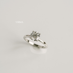 3.0 CT Elongated Cushion Solitaire Lab Grown Diamond Engagement Ringt