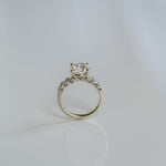 3.0 CT Elongated Cushion Solitaire Lab Grown Diamond Engagement Ringt