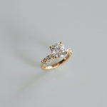 3.0 CT Elongated Cushion Solitaire Lab Grown Diamond Engagement Ringt