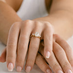 3.0 CT Elongated Cushion Solitaire Lab Grown Diamond Engagement Ringt