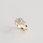 3.0 CT Elongated Cushion Solitaire Lab Grown Diamond Engagement Ringt