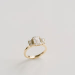 3.0 CT Elongated Cushion Solitaire Lab Grown Diamond Engagement Ringt