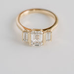 3.0 CT Elongated Cushion Solitaire Lab Grown Diamond Engagement Ringt