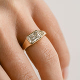 3.0 CT Elongated Cushion Solitaire Lab Grown Diamond Engagement Ringt