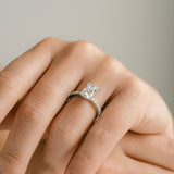 3.0 CT Elongated Cushion Solitaire Lab Grown Diamond Engagement Ringt