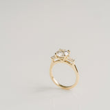 3.0 CT Elongated Cushion Solitaire Lab Grown Diamond Engagement Ringt